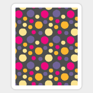 Pink and Purple Circle Seamless Pattern 024#001 Sticker